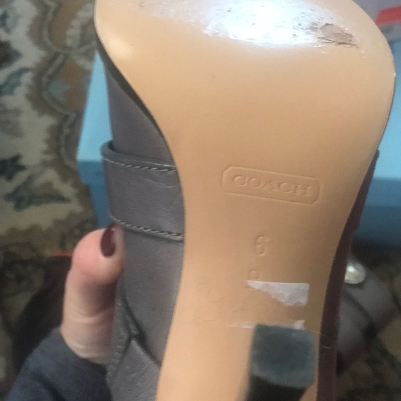 Amazing Metallic Gray Coach Bootie - Picture 6 of 8